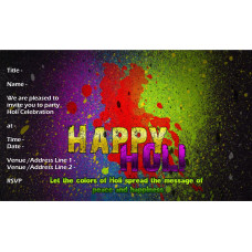 Custom Holi Card